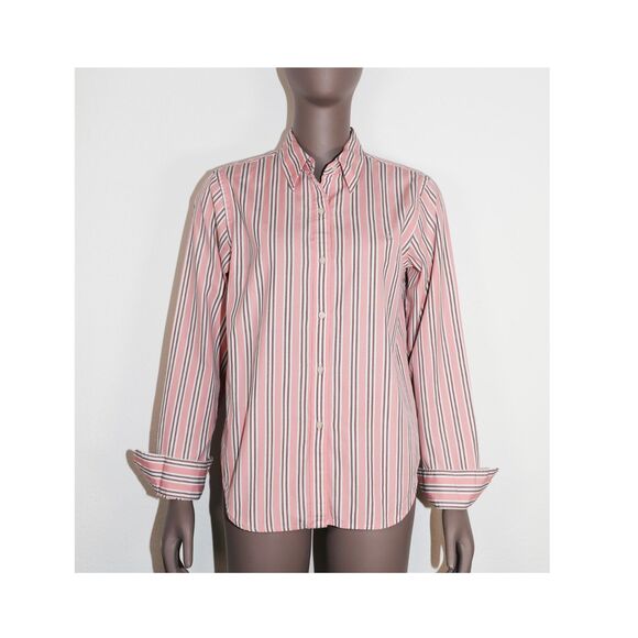 Ralph Lauren Pink Striped Long Sleeve Button Down Shirt Cotton Size Small - Picture 3 of 4